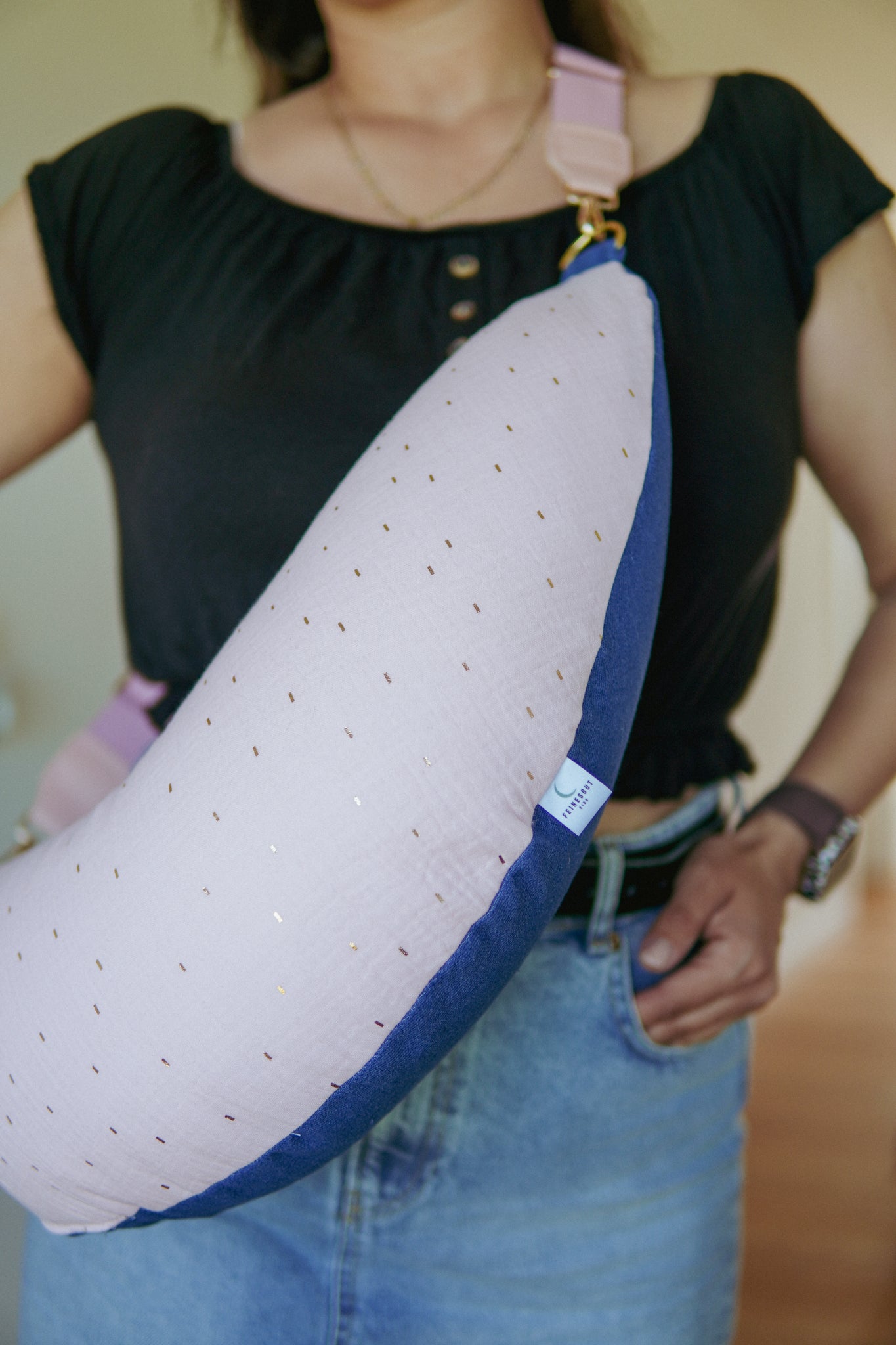 Stillkissen To Go – Rosé Gold Dust