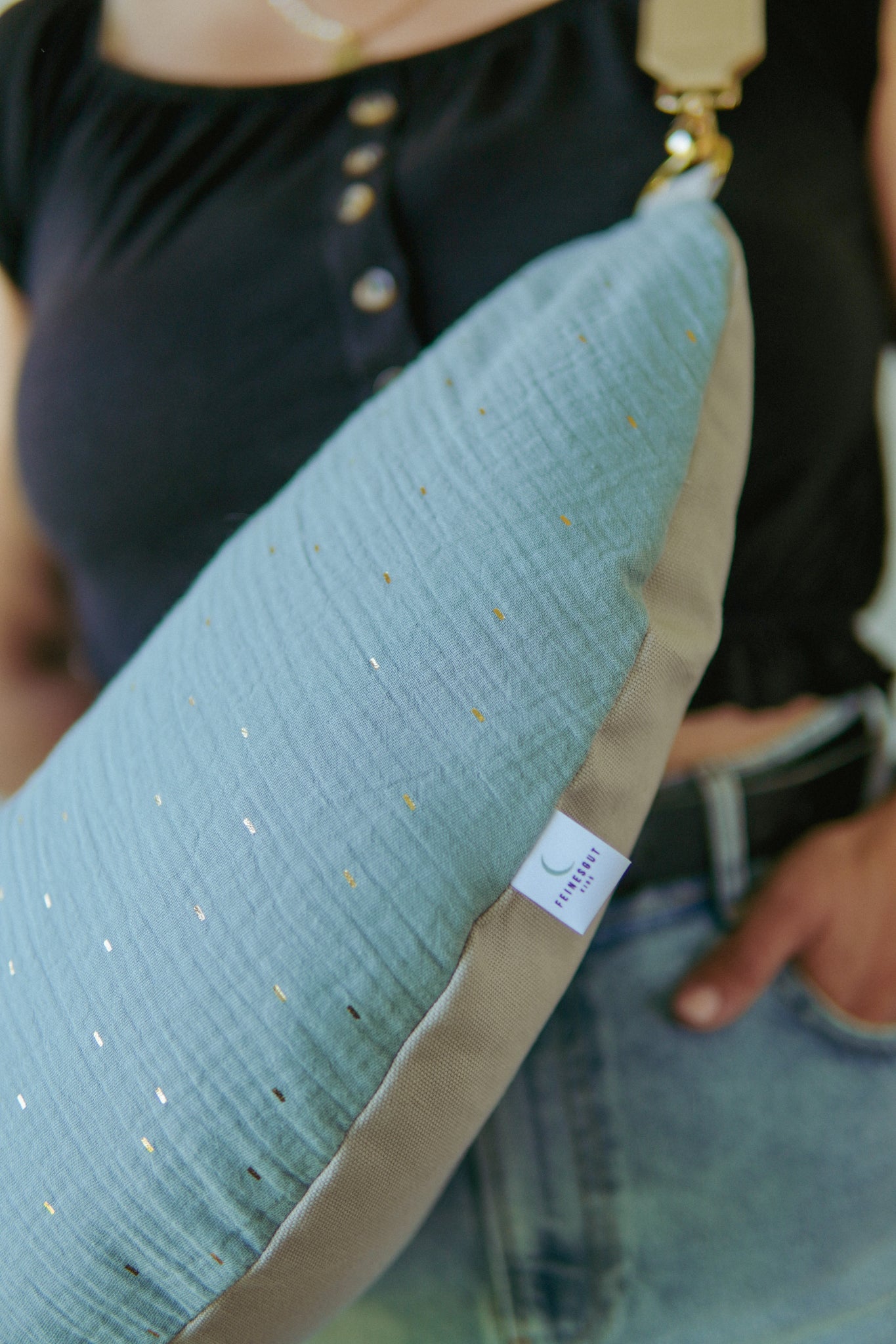 Stillkissen To Go – Ocean Gold Dust