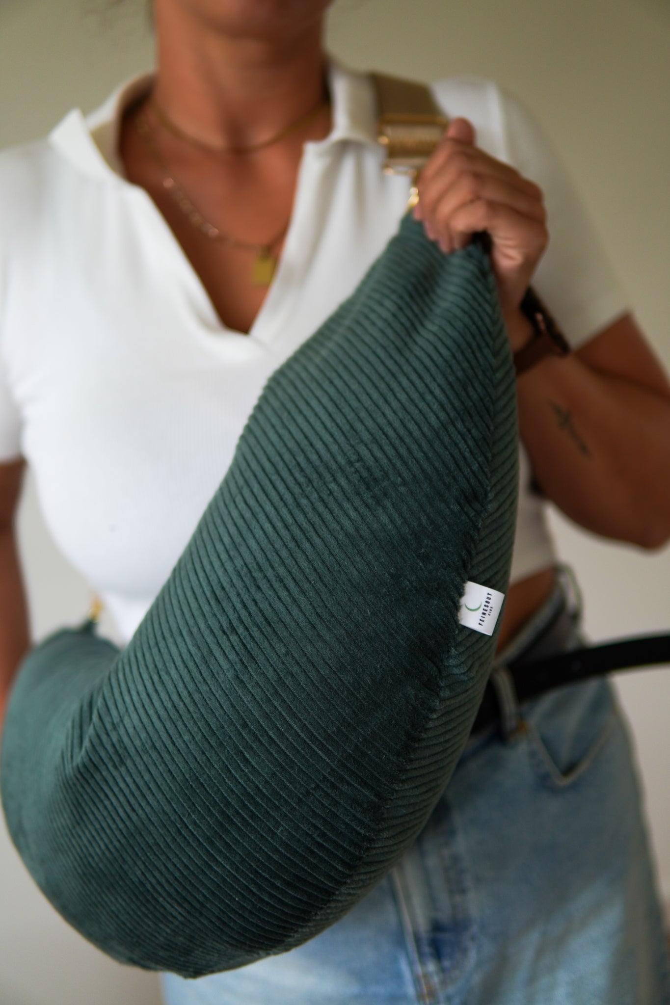 Stillkissen To Go – Cord Deep Pine