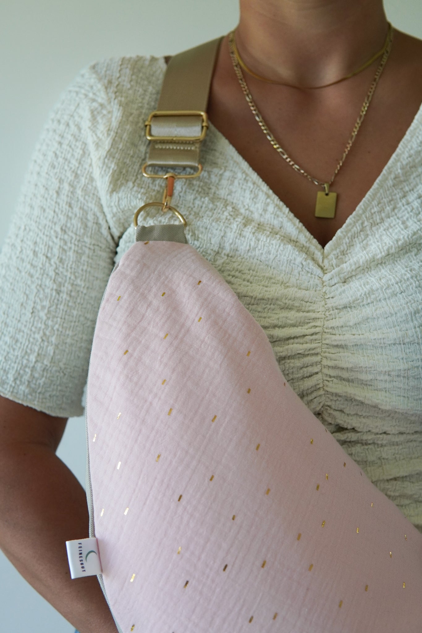 Stillkissen To Go – Rosé Gold Dust
