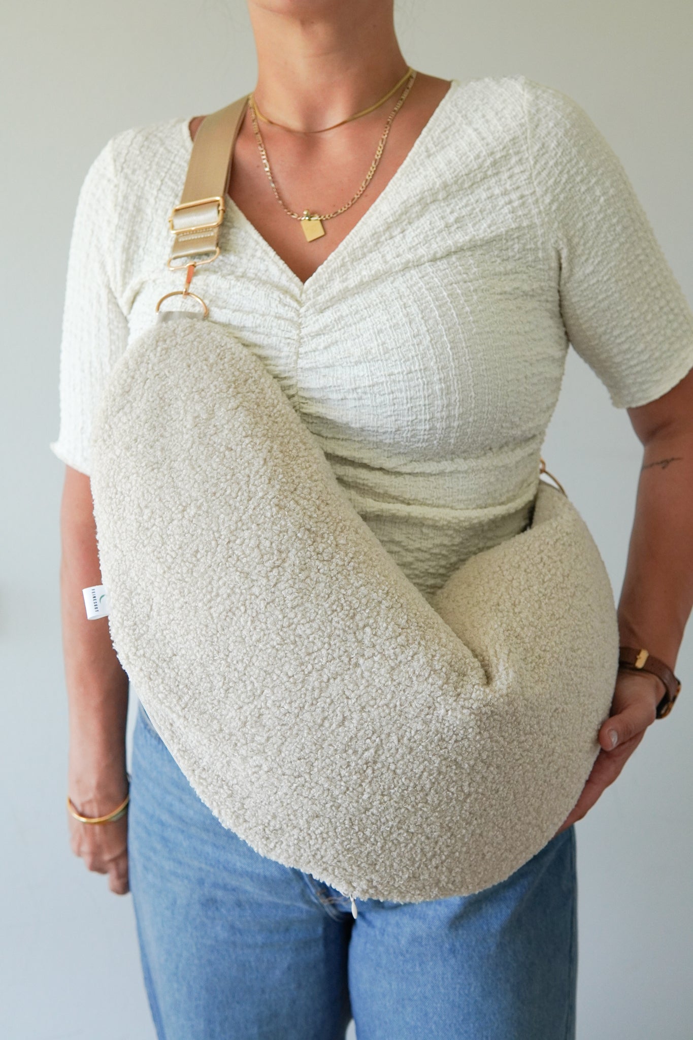 Stillkissen To Go – Milky Teddy