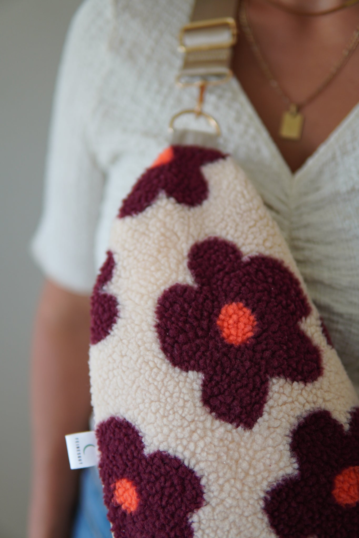 Stillkissen To Go – Floral Teddy