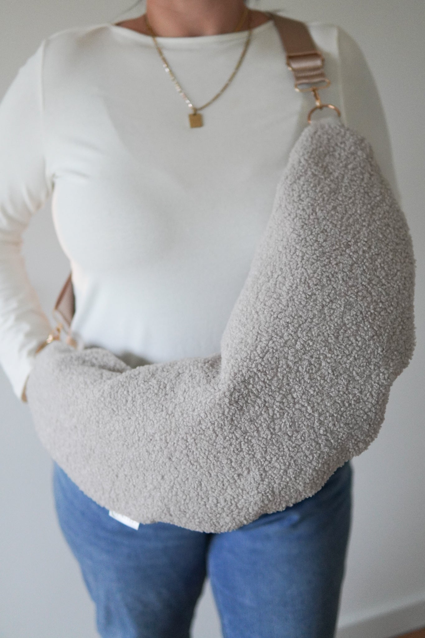 Stillkissen To Go – Beige Teddy