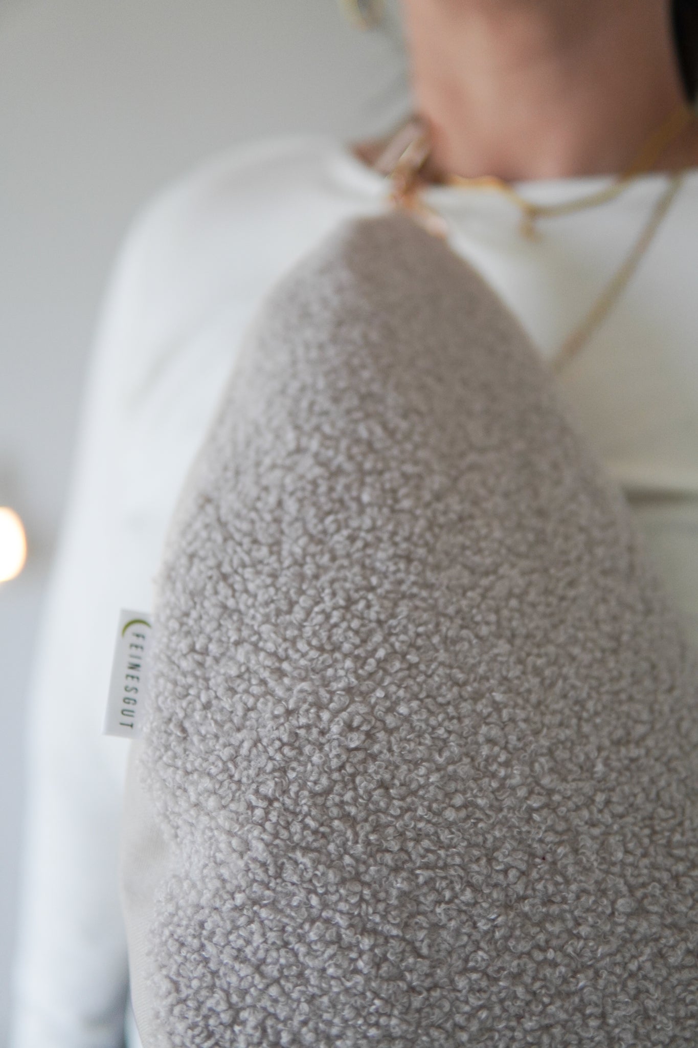 Stillkissen To Go – Beige Teddy