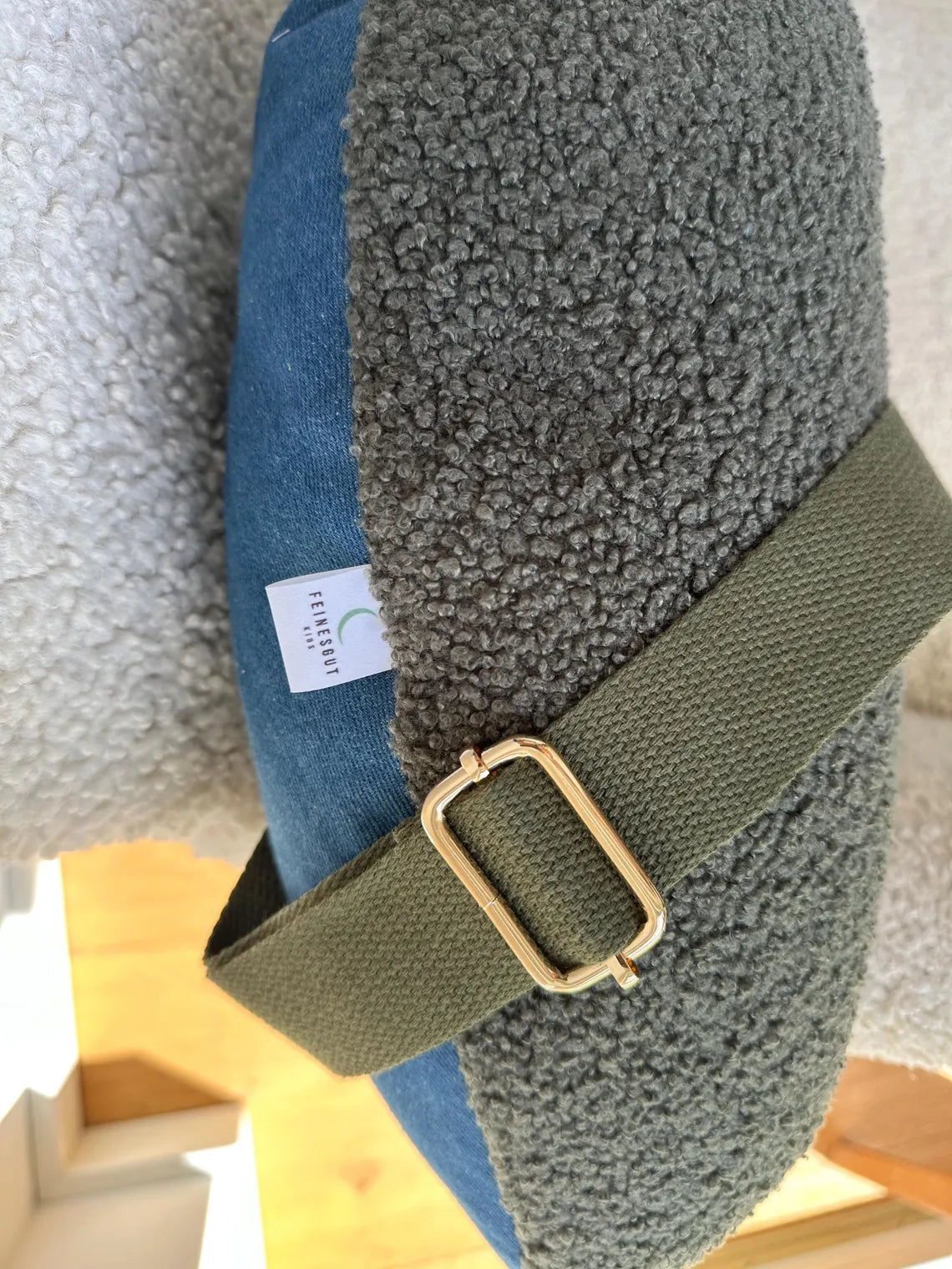 Stillkissenhülle - Olive Teddy
