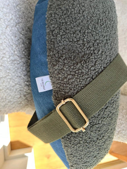 Stillkissenhülle - Olive Teddy