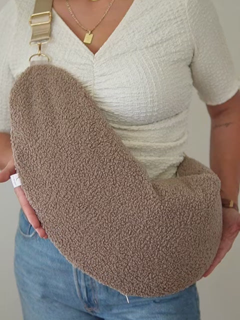 Stillkissen To Go – Taupe Teddy
