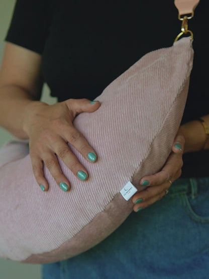 Stillkissen To Go – Cord Rosy Blush